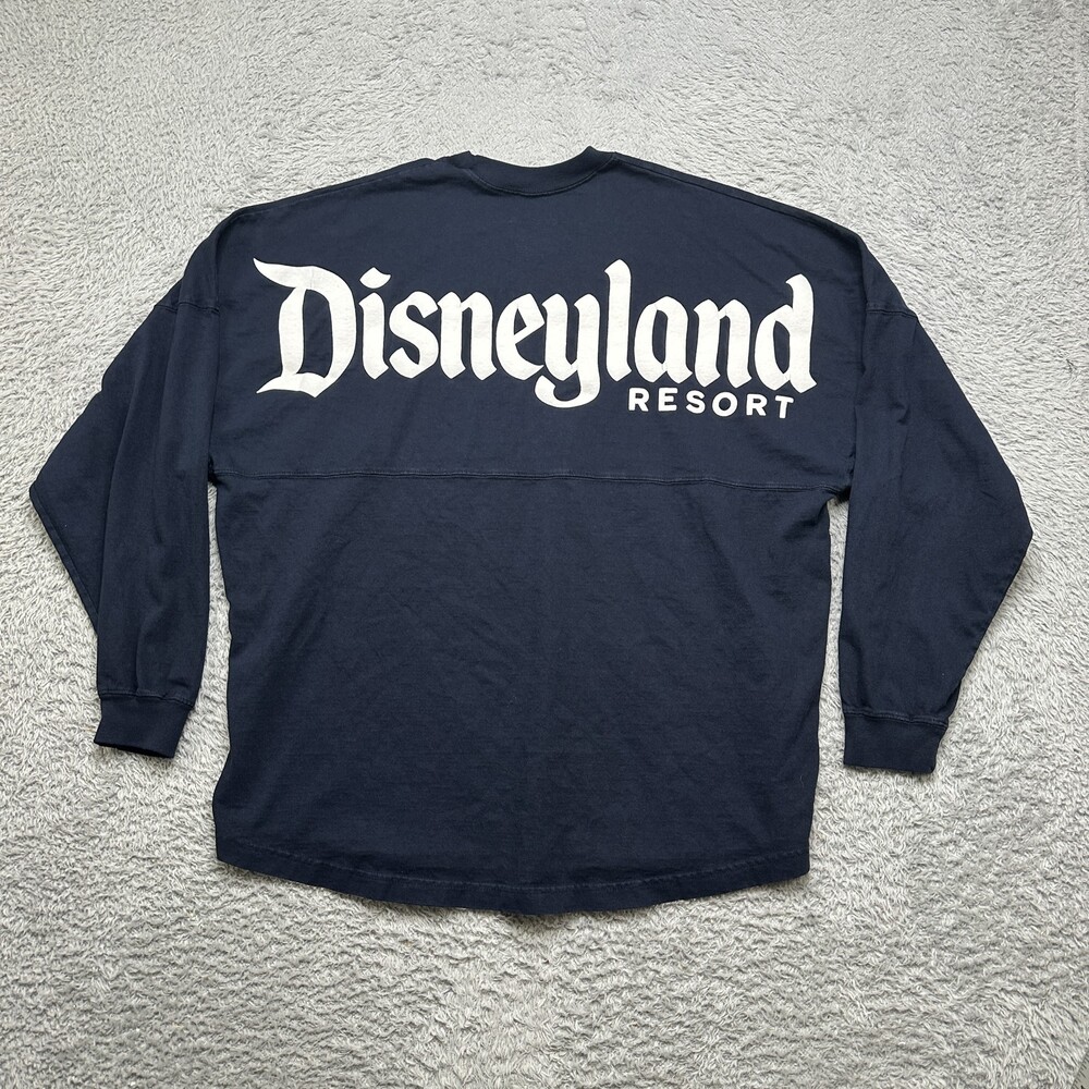Disneyland Spirit Jersey Unisex L Navy Resort Disney Parks 100% Cotton